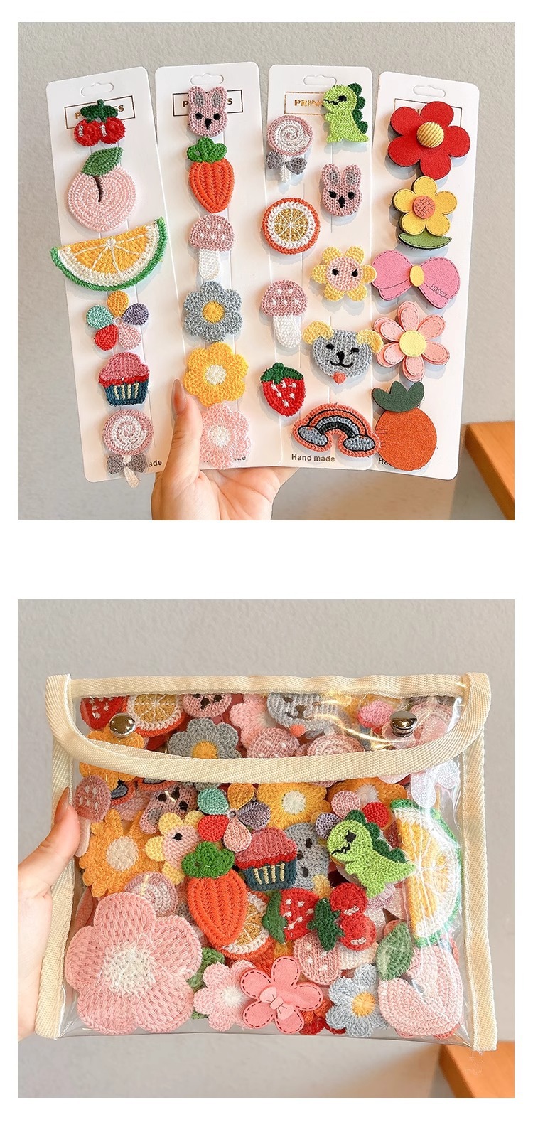 婴儿不伤发魔术贴发卡宝宝碎发刘海贴胎毛头饰婴幼儿发夹儿童发饰详情6