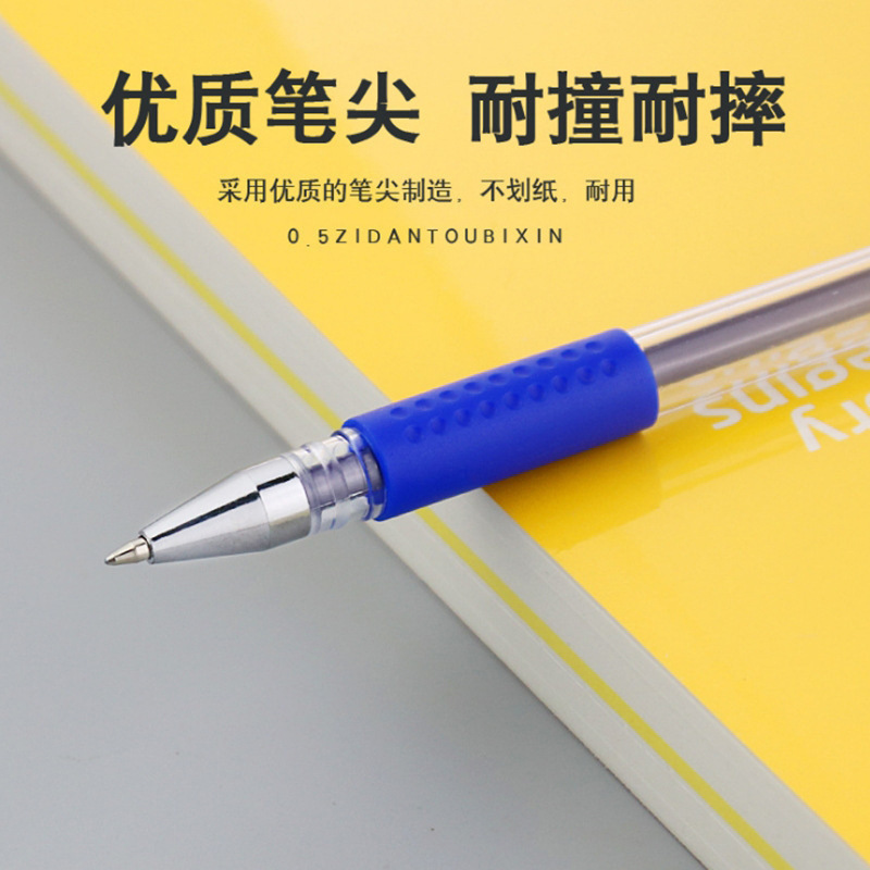 European standard carbon gel pen, business signature, 0.5mm black bullet pen, marker pen, office stationery supplies Specification image