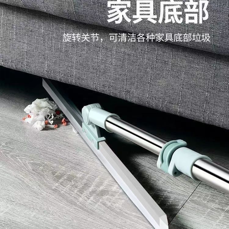 Magic broom floor scraper, silicone broom, aluminum alloy silicone dry and wet dual-purpose, telescopic and extended glass floor scraper details Picture