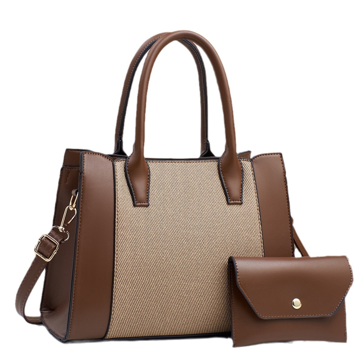 New Splicing Bag High Appearance Level Color Matching Handbag Macaron Fashion Atmosphere Shoulder Bag Cross-Border Crossbody Bag Item Picture