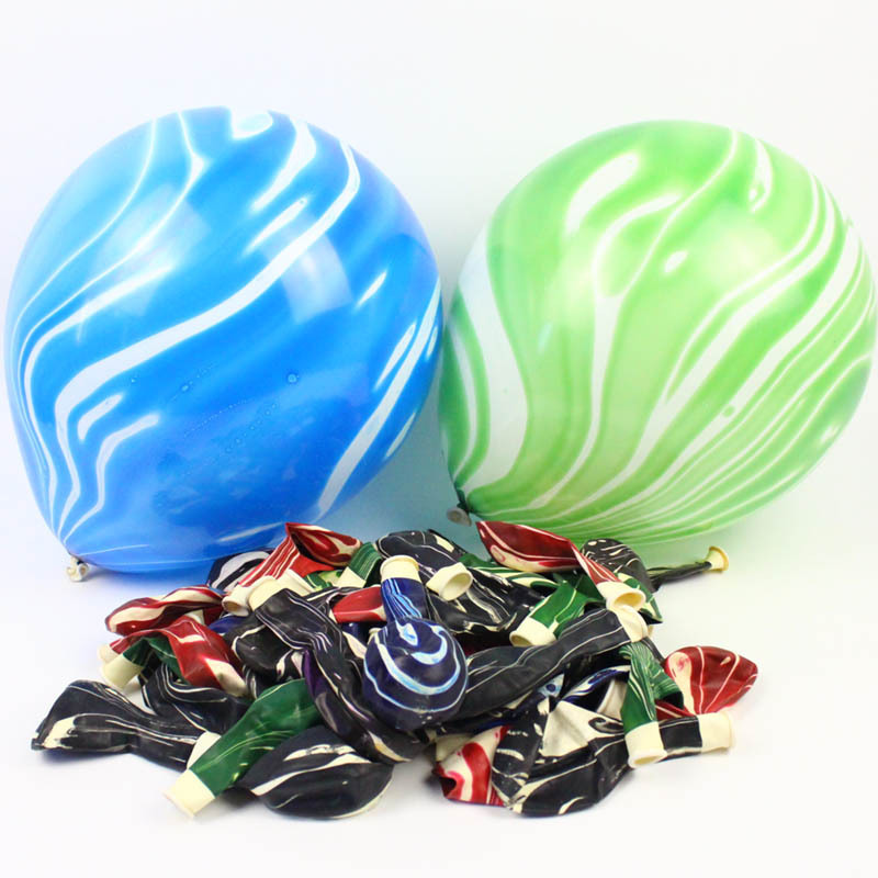 10寸加厚玛瑙彩云气球/云彩乳胶气球/生日派对布置婚庆装饰用品细节图