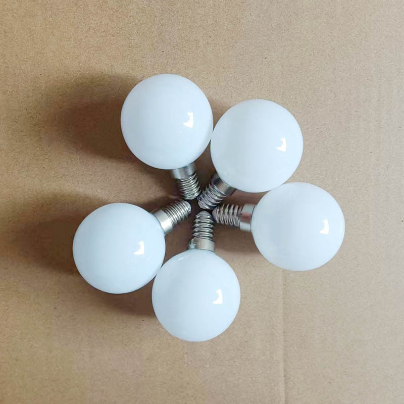 E14 led 球泡灯 G50 灯泡玻璃奶白色 5瓦 暖光3000k 白光6000k