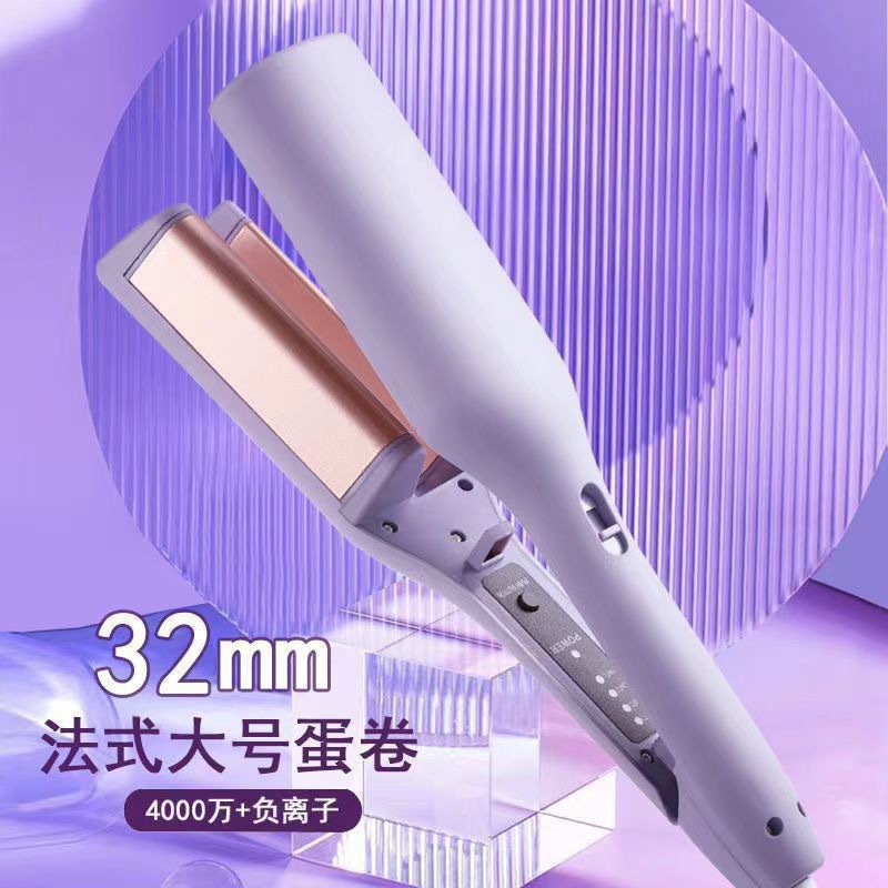 French egg roll head curling iron 32mm deep V large roll water ripple corn plate negative ion non-damaging egg roll stick Application Scenario