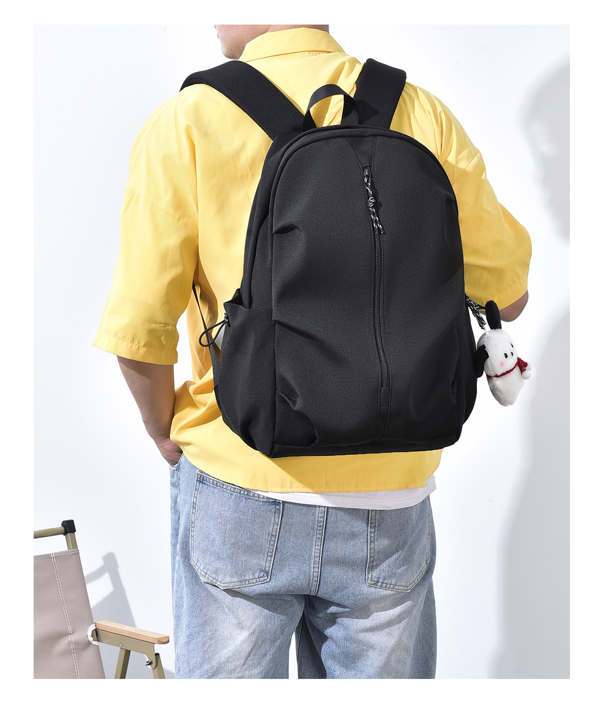 严选韩版情侣书包时尚轻便双肩包男女初高中生大学生旅行背包批发详情15