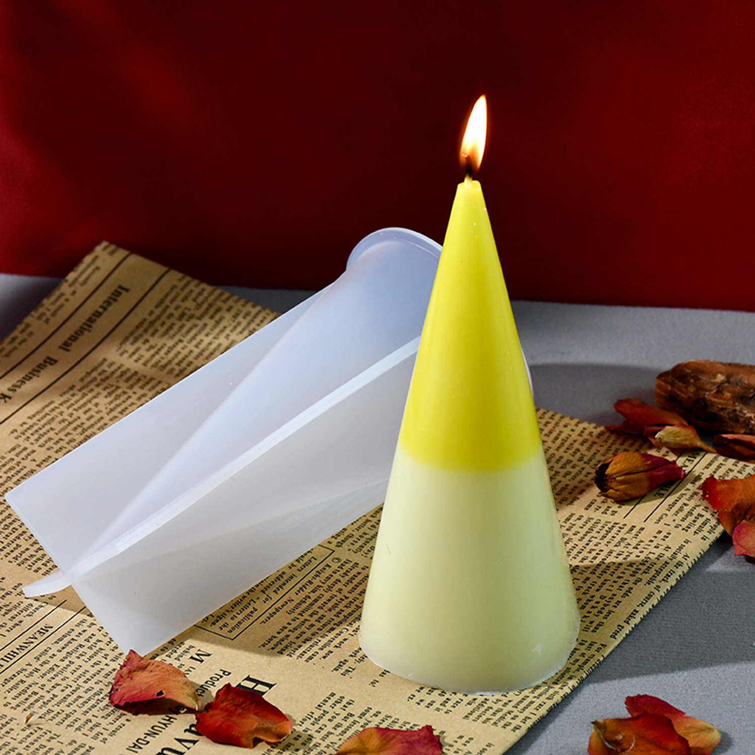 diy epoxy resin molds, triangular cone scented candle silicone molds, cross-border exclusive supply Application Scenario