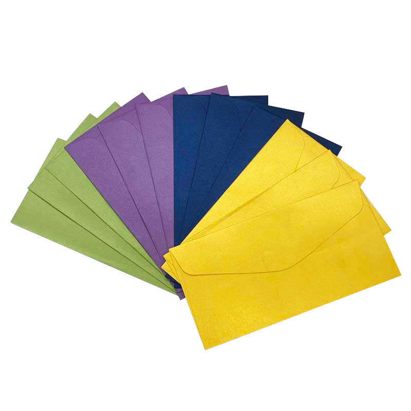 Cross Border Premium 22X11 Color Envelope Dl Blank Western Greeting Card Invitation Letter Pearl Paper Envelope Item Picture
