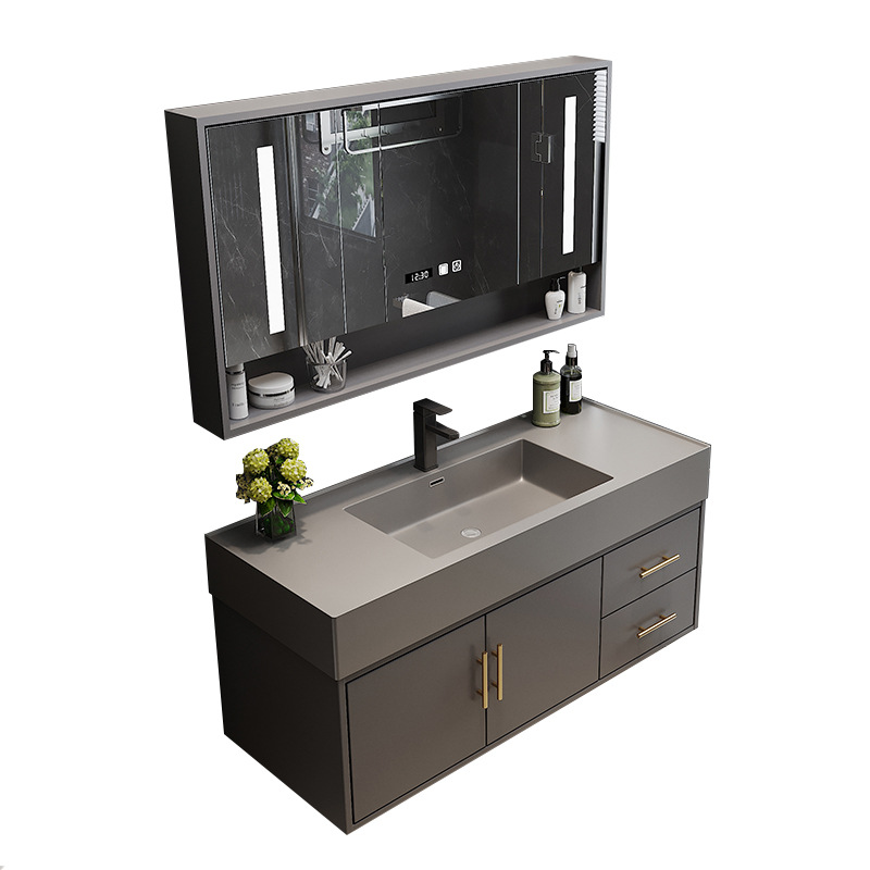 Manufacturers Direct Bathroom Cabinet Combination Simple Solid Wood One Basin Face Wash Basin Toilet Washing Table Bathroom Item Picture