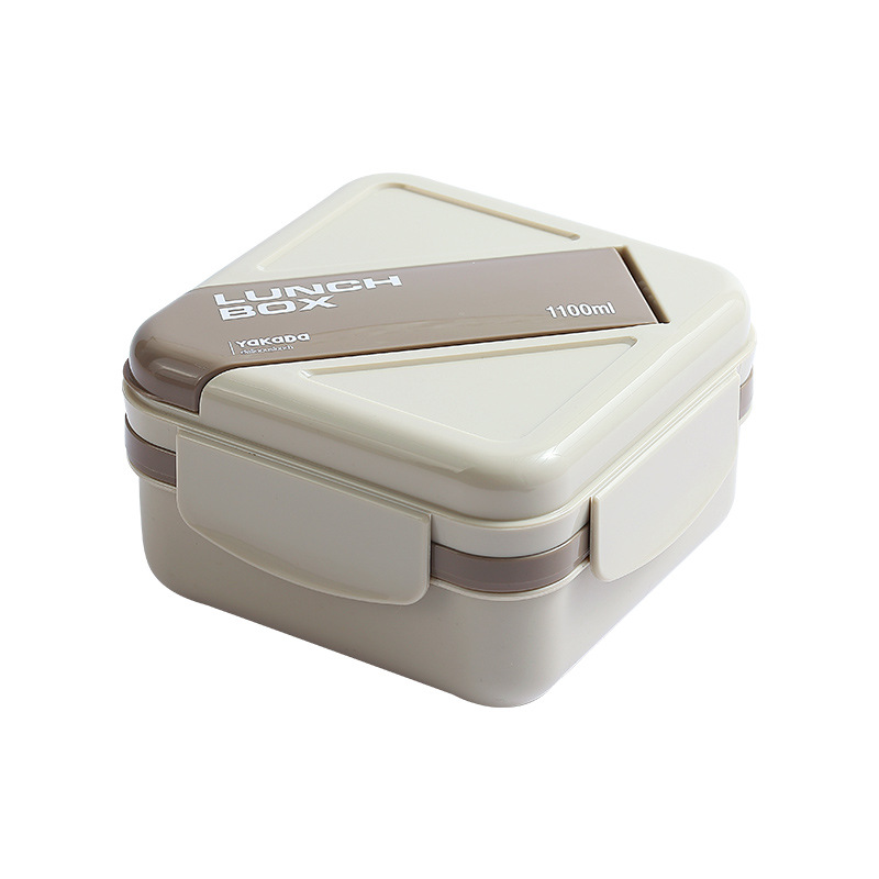 Double Compartmentalized Salad Box Lunchbox For Students Microwavable Lunch Box For Office Workers Portable Picnic Box Item Picture