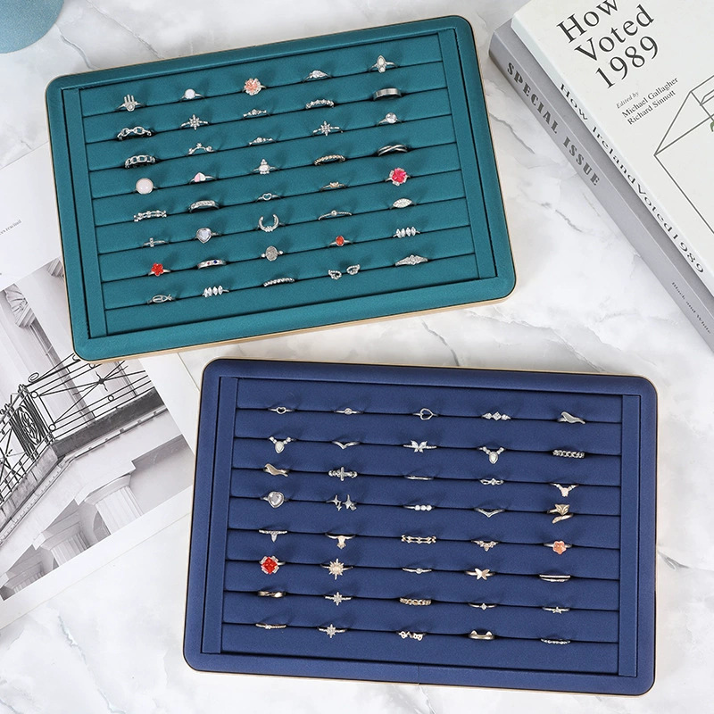 Jewelry display tray, necklace pendant, accessory storage box, ring plate, stud earrings, earrings, bracelet display props Specification image