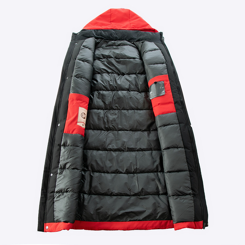 Down cotton-padded jackets for middle-aged and elderly men, winter clothes for young and middle-aged fathers, warm, plus-size and thickened long knee-length jackets Application Scenario