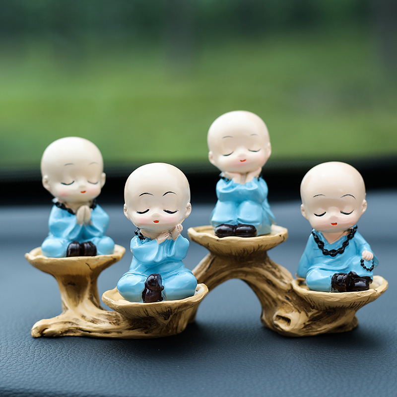 小和尚/禅意小沙弥/汽车装饰品产品图