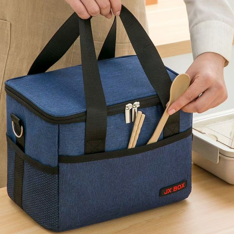 New multi-functional insulated bags for foreign trade, large-capacity lunch box bags, outdoor picnic bags, waterproof and oil-proof portable lunch bags