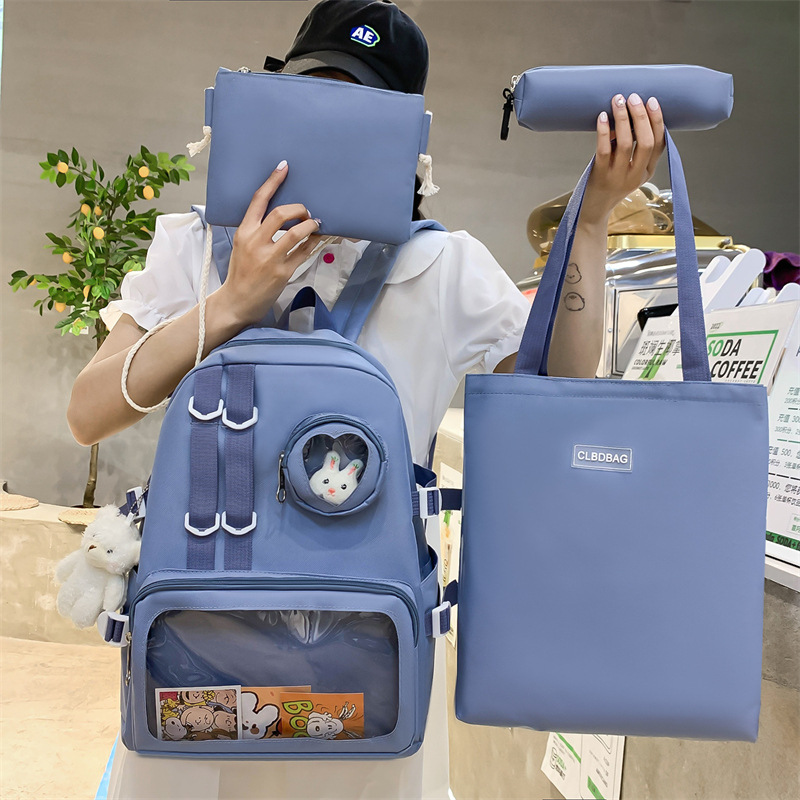 Backpack Nylon cloth bags simple INS Backpack SchoolBags Large quantity discount Wholesale customization welcome consulting, ordering! full figure