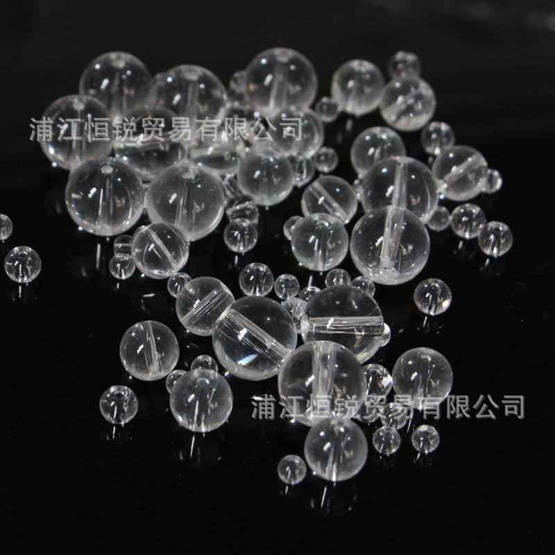 Glass Crystal Beads 4 Mm5mm6mm8mm10mm12mm14mm16mm Transparent Dispersion Beads Round Bead Curtain Accessories details Picture