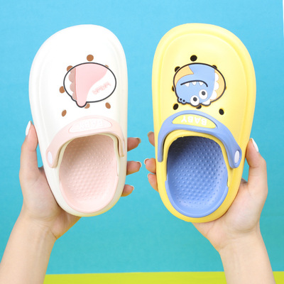 2021夏季新款儿童拖鞋防滑可拆卸时尚卡通无异味防水加厚按摩拖鞋