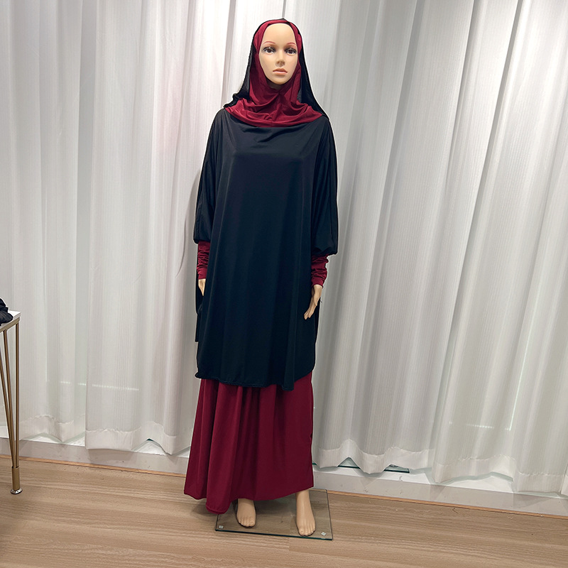 New Solid Color Muslim Spring And Autumn Long Sleeve Simple Loose Leisure Long Headscarf Cover Home Dress Gauze Scarf