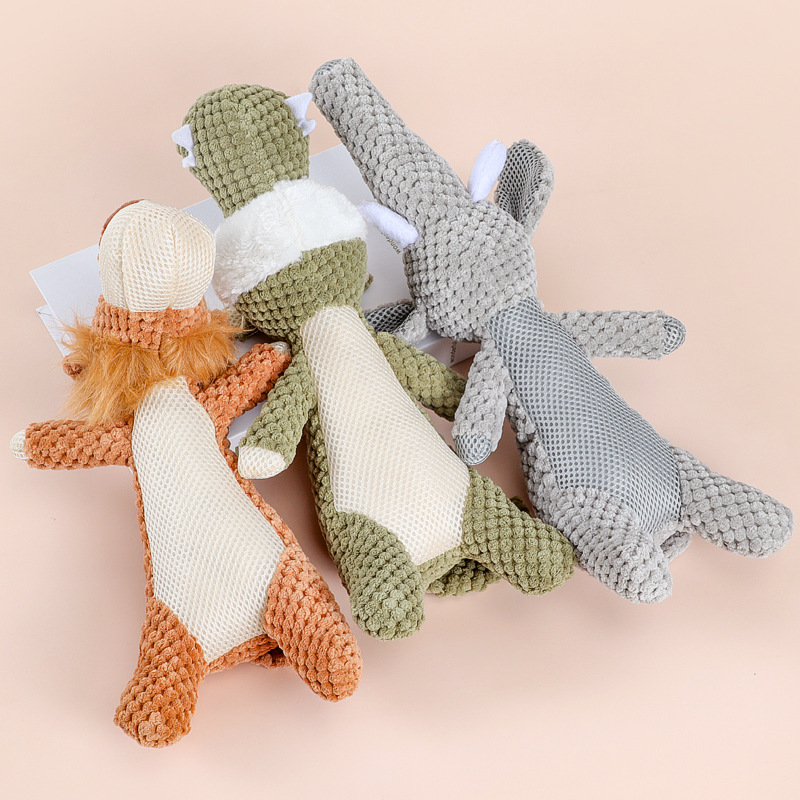 Cross-border pet plush toys, dog vocal toys, crouching toys, lion, elephant and Wolf teething and durable companion toys Application Scenario