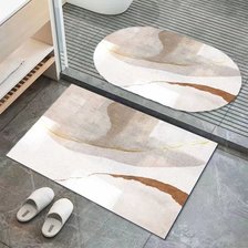 跨境北欧组合地垫厨房耐磨地毯可机洗浴室卧室门口吸水防滑脚垫