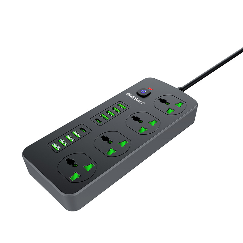 Plug wholesale with USB overload protection plug Amazon smart socket home office patch board Item Picture
