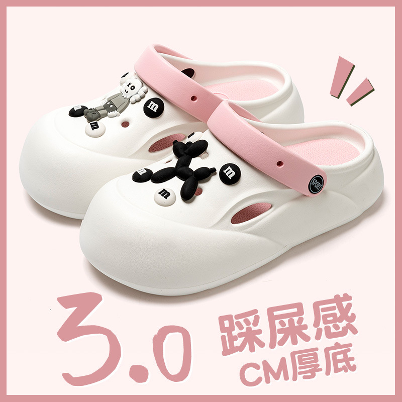 Crocs Women's Summer 2024 New Non-Slip And Deodorant Eva Beach Shoes To Wear Sandals Outside The Head Sandals Application Scenario