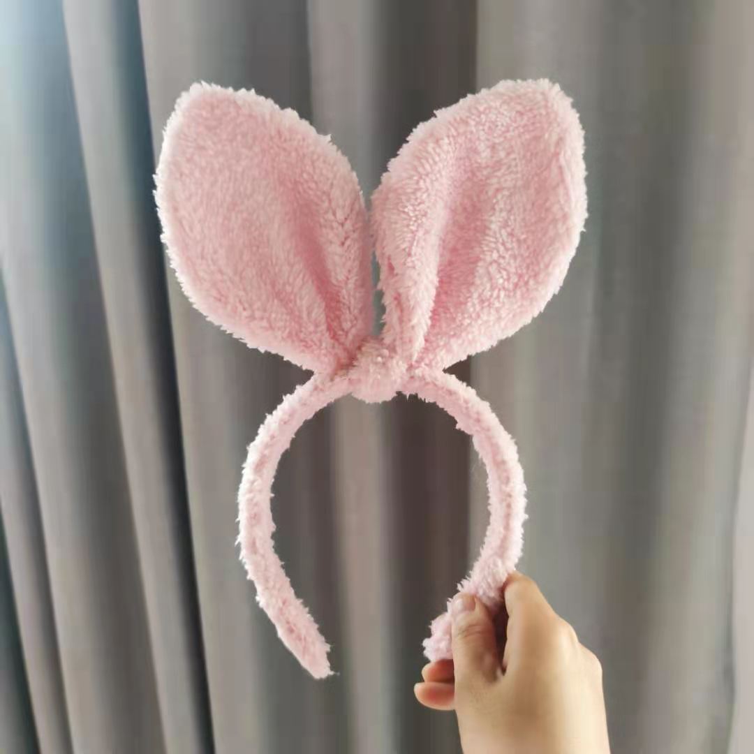 Cute Cartoon Plush Hair Hoop Head Buckle Net Red Woman Wash Her Face Item Picture