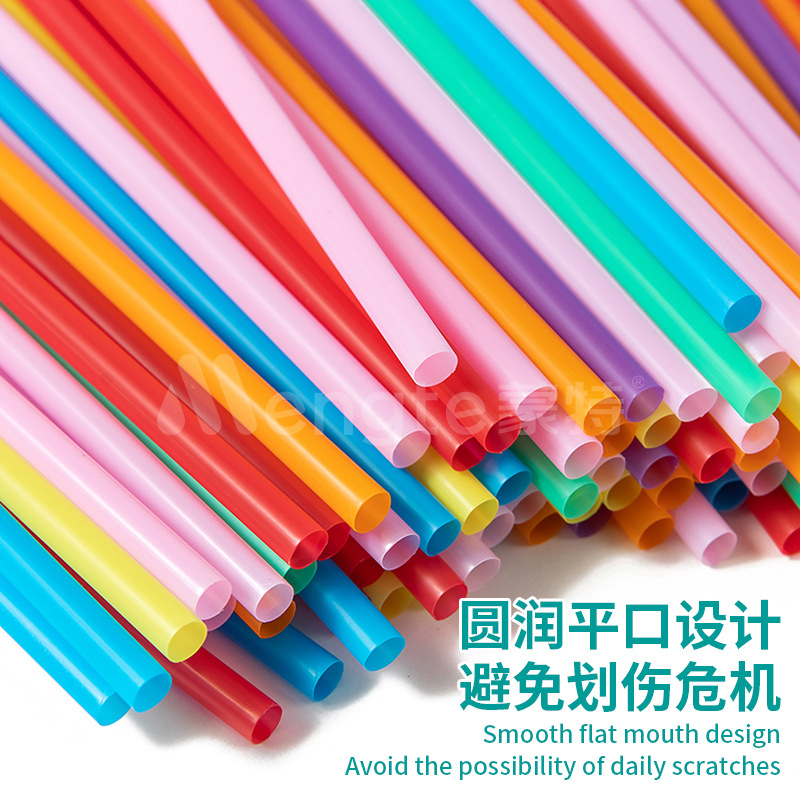 Monte Color Creative Art Straw Food Grade Pp Disposable Elbow Straw Drink Juice Source Factory details Picture