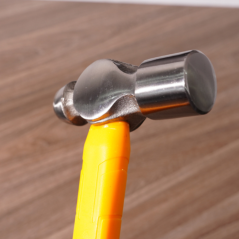 Hammer Woodworking Construction Round Head Hammer High Carbon Steel Hammer Fully Polished Round Head Hammer With Non-Slip Plastic-Coated Handle Custom Hammer Specification drawing
