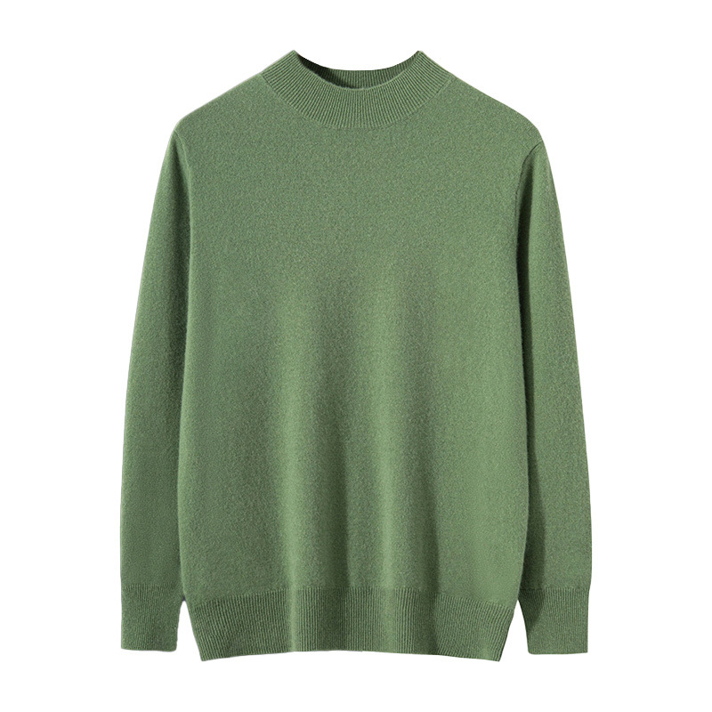 "Flawless!" Autumn and winter semi-high-neck men's cashmere sweater, one-piece ready-to-wear, versatile sweater, knitted sweater, cashmere Item Picture