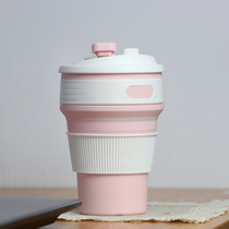 Collapsible water cup 350ml silicone cup