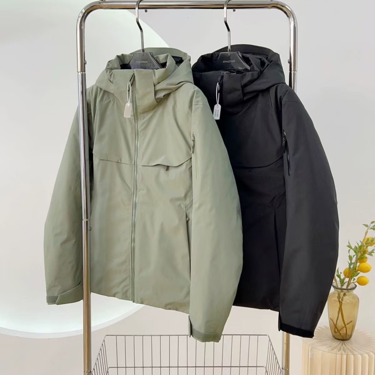 羽绒服鸟家羽绒冲锋衣男士滑雪服户外连帽加厚保暖外套经典买菜款防风ma