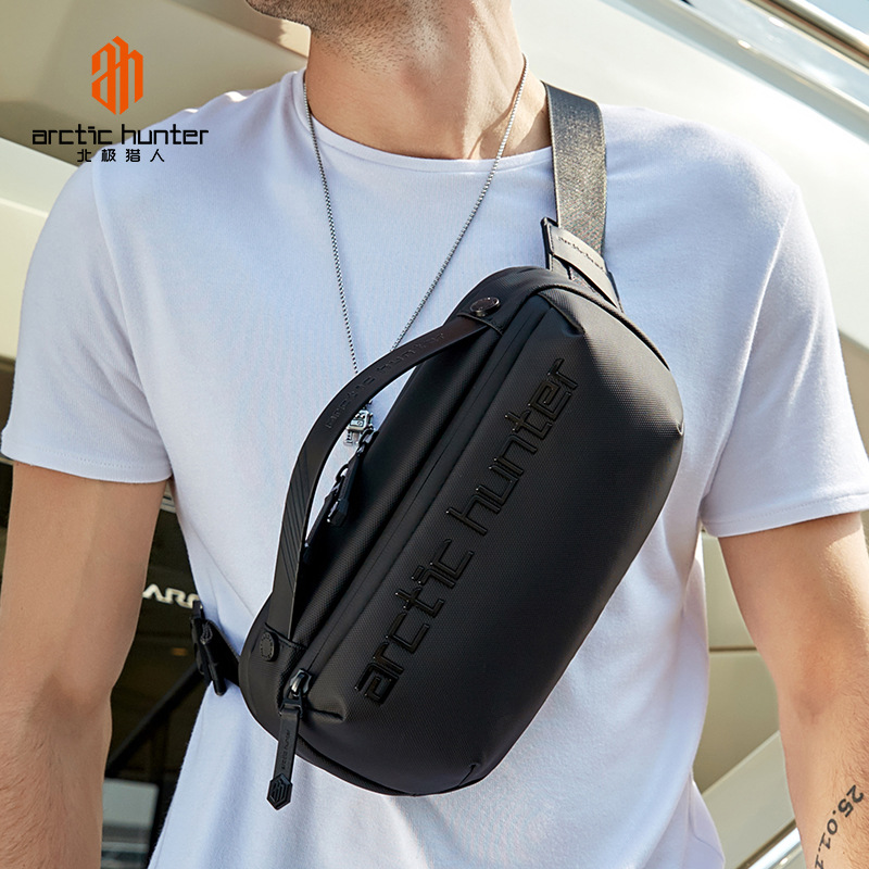 2021 New Crossbody Bag For Men Europe And The United States Trend Shoulder Bag Leisure Function Fashion Waterproof Chest Bag For Men details Picture