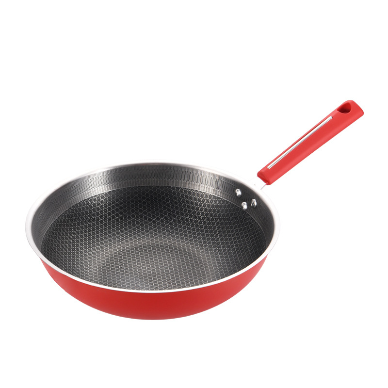 铁锅不粘锅/圆底锅/好伴侣炒菜锅/木柄不锈钢炒锅/tamasaki古兰细节图