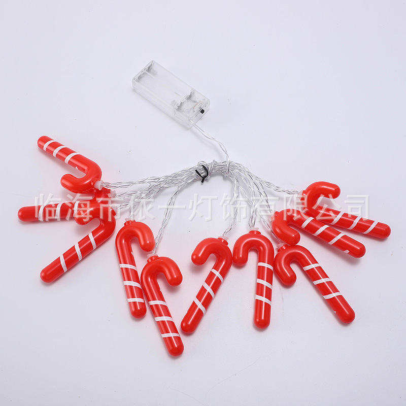 2022 new led gift light strings, Christmas walking sticks, Christmas tree scene decoration, photo props, fireplace hanging Item Picture