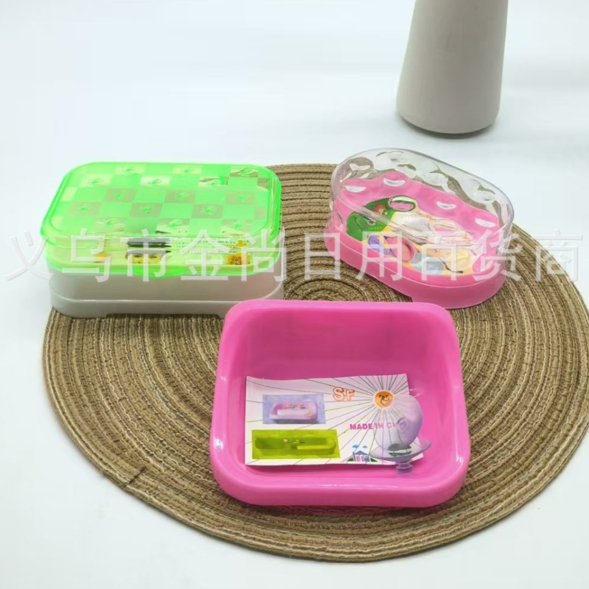 New cross-border plastic tape cover soap rack, creative soap box, soap box, soap tray, draining water, soap storage rack Item Picture