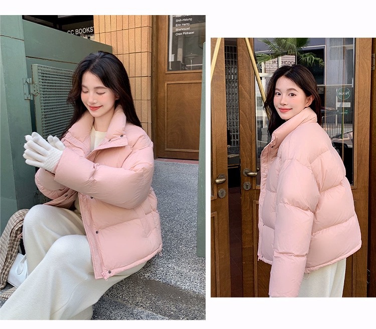 小个子羽绒服女2025冬季新款韩版宽松加厚95白鸭绒短款面包服批发详情18