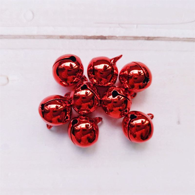 14mm colored bell vacuum iron-plated bell, Christmas decoration pet ...