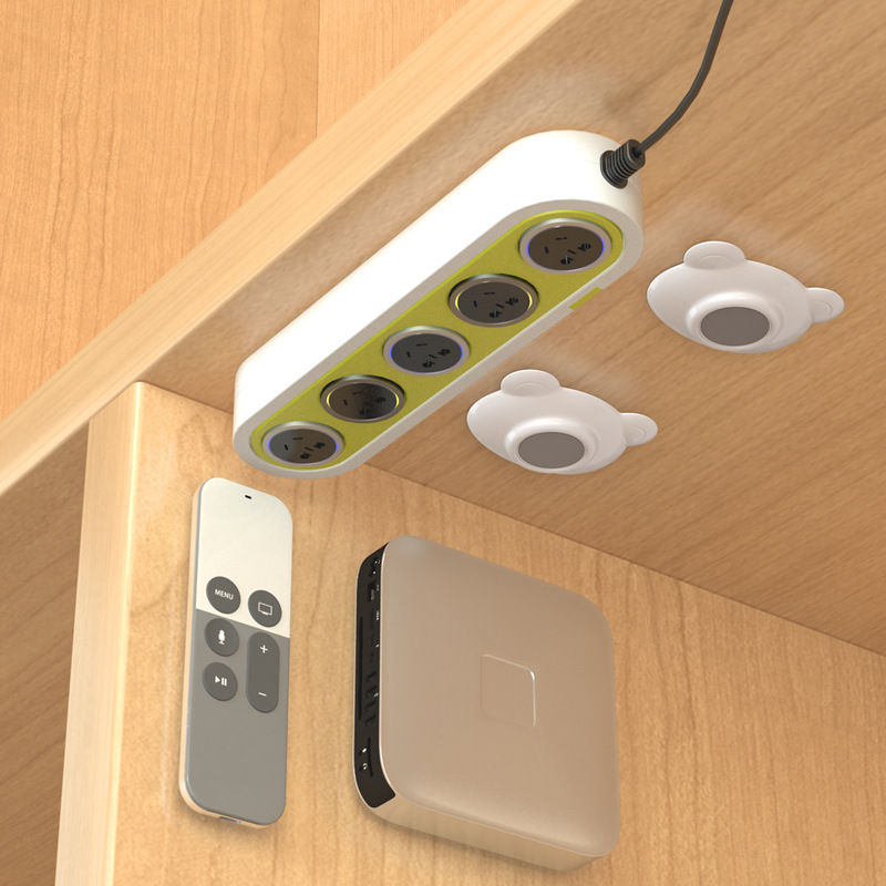 Strong magnetic hook, home wall hanging, load-bearing, seamless magnetic tile, no need for drilling at the back of the door, Little Bear style details Picture
