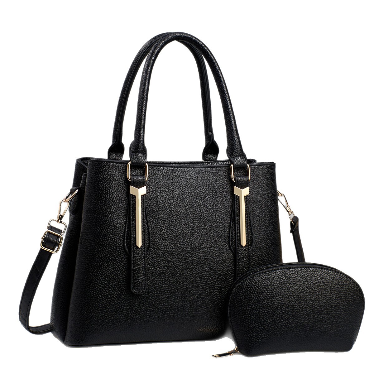 Comercio exterior de gran capacidad de alta calidad sentido de la moda tendencia mamá Señora Una bolsa de hombro atmósfera simple colisión color bolsa de mano Item Picture