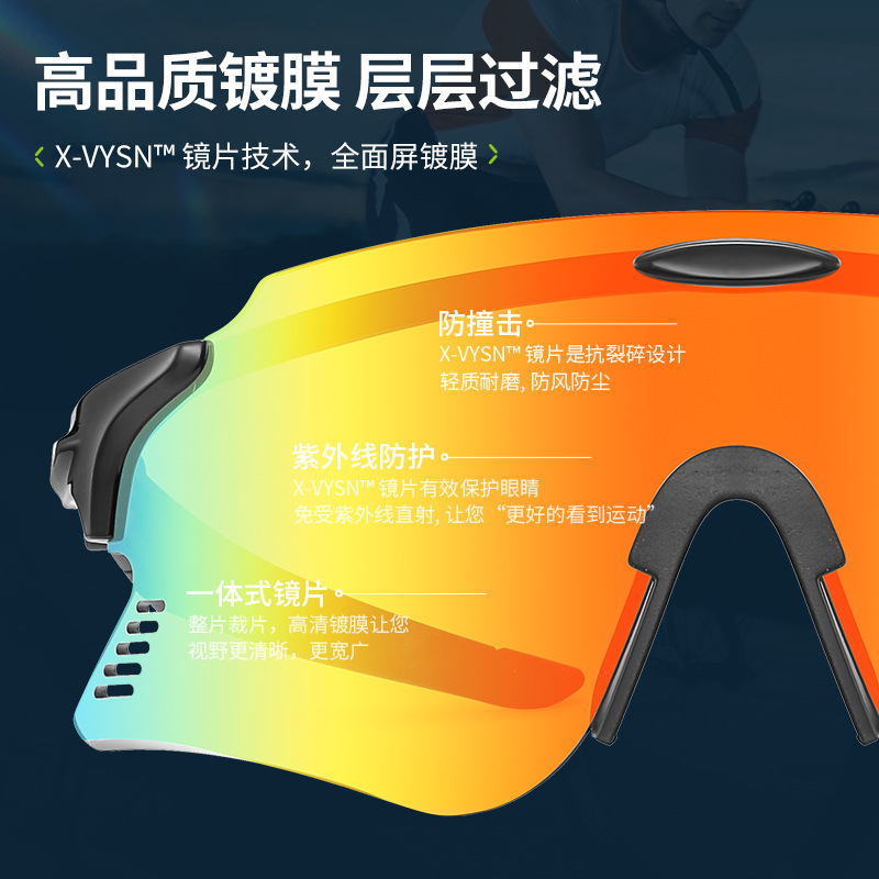 新款运动骑行眼镜防风登山风镜驾驶墨镜公路自行车遮阳太阳镜跨境