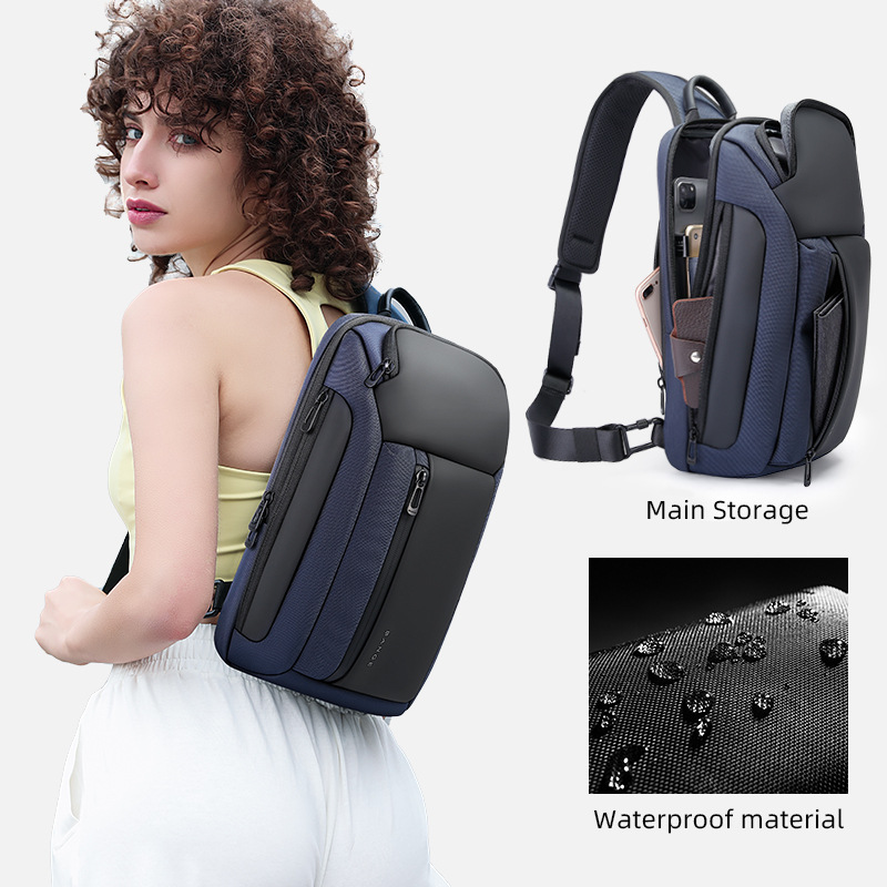 Bange New Breast Bag Crossbody Bag Men's Breast Bag Casual Single Shoulder Bag Large Capacity Men's Bag Wholesale details Picture