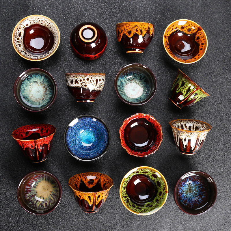 Tea cup ceramic cup Kung fu small tea cup master cup single cup build a tea set tea cup sample tea cup hat cup