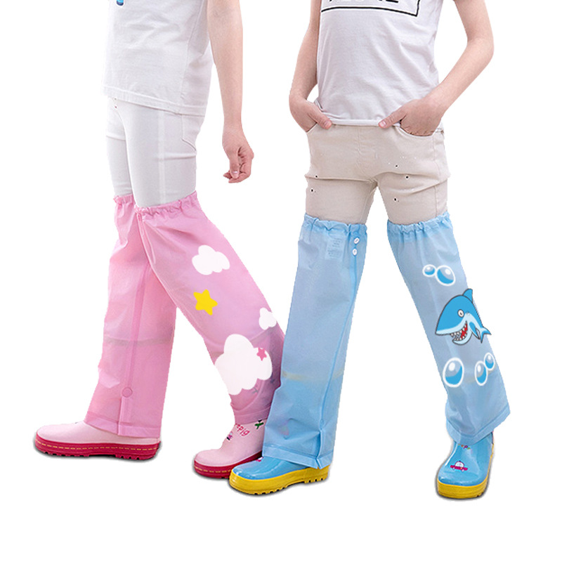 Children's Pants Cover Cartoon Rain Men And Women Children Children Wet Pants Legs Children Students Rain Pants Wholesale Specification drawing