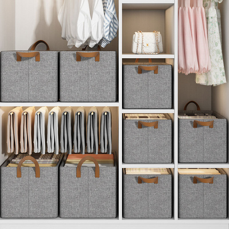 Home wardrobe cationic storage box, drawer-type large-capacity foldable, hand-held storage box for clothes and jeans details Picture