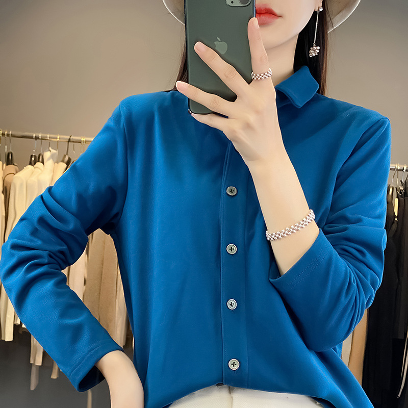 女士POLO衫实物图
