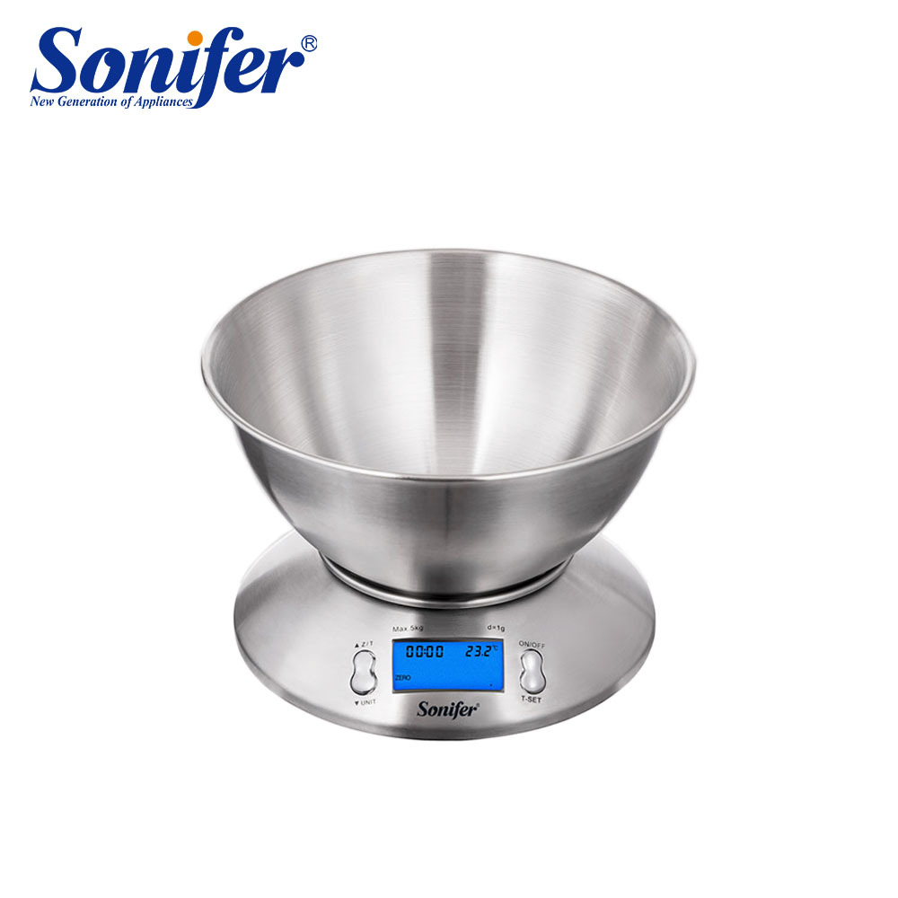 Sonifer SF-1926 Bowl Food Scale高精度家用厨房烘焙电子克重秤