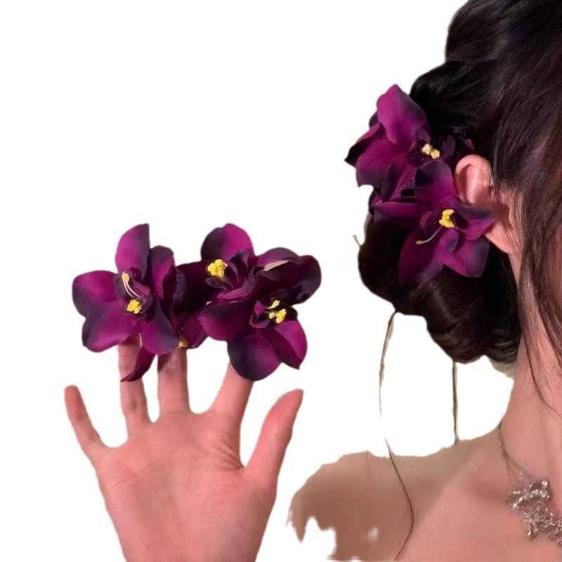 New tropical style flower hair clips and Latin ethnic Chinese style updo side hair clips from the National Trend series for the year Item Picture