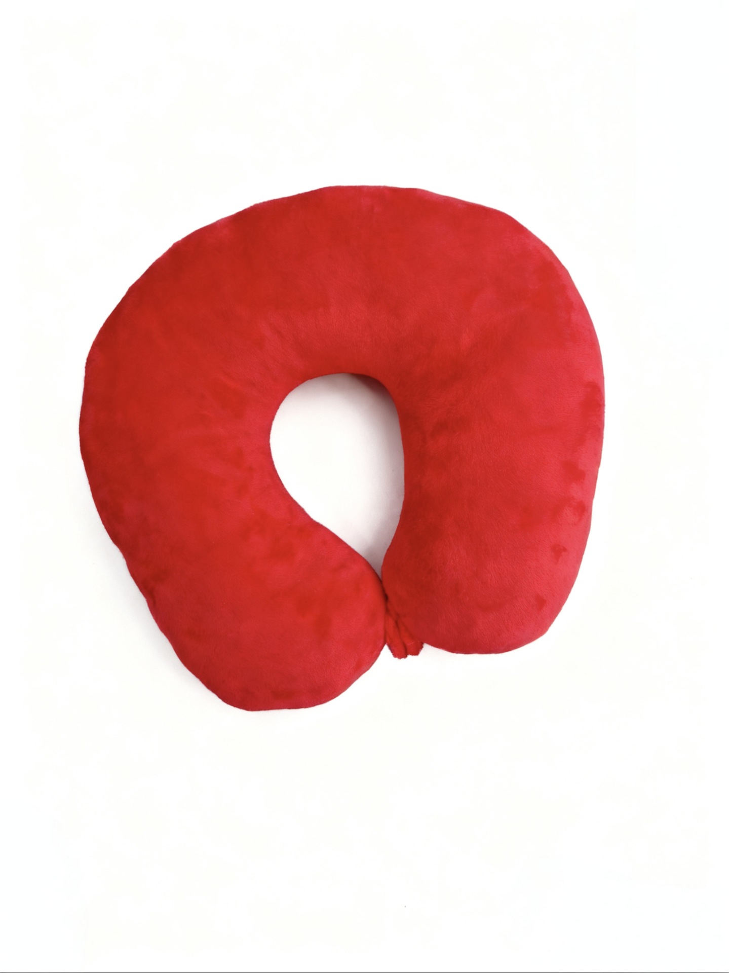Flocking inflatable compression U-shaped pillow, inflatable neck pillow, portable foldable cushion, high-speed rail flight neck support pillow pic 5