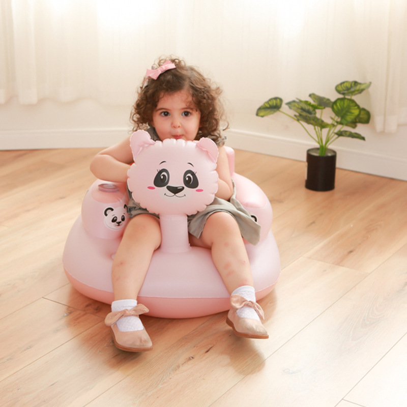 Ins充气PVC婴儿训练小沙发学坐椅洗澡浴凳便携折叠玩具宝宝学座椅详情图4