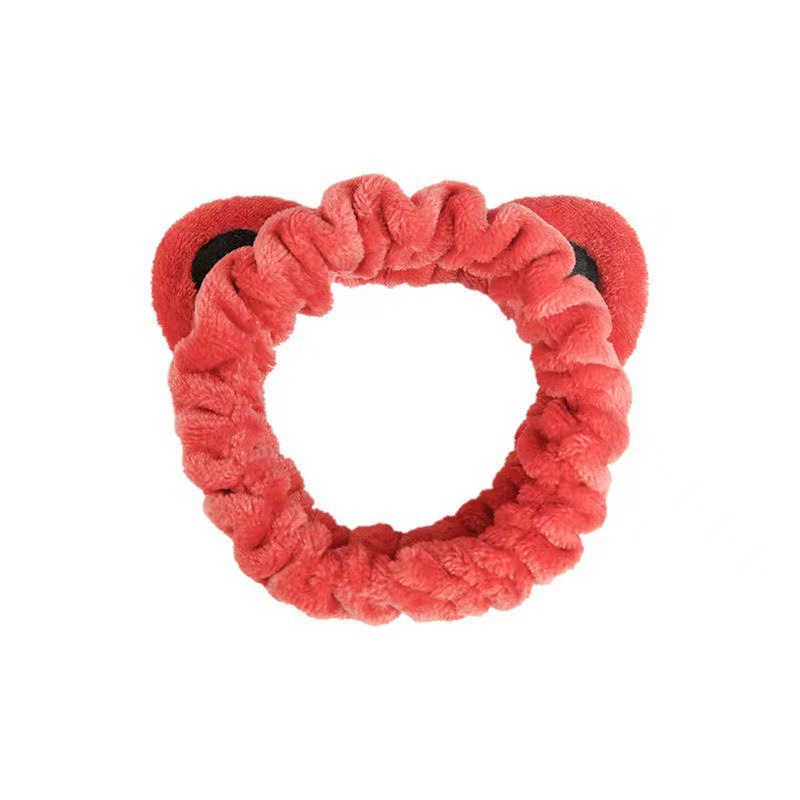 Cartoon cat ear hair band, special headband for girls to wash their faces and apply facial masks, washbasin hair band, head cover, hair band, anti-slip headwear Item Picture