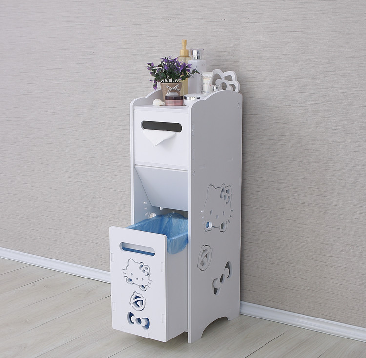 Toilet side cabinet Bathroom side cabinet Bathroom locker Side cabinet Floor-to-ceiling toilet side cabinet for storage Specification drawing